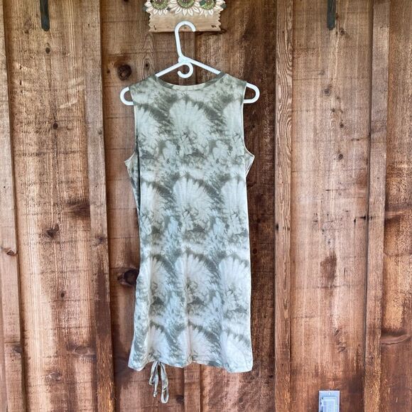 Como Blu Basic Sleeveless Knit Dress with Side Ruching Detail - Picture 3 of 9